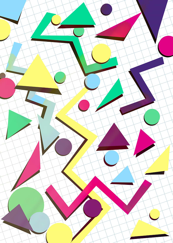 90s Retro Patterned C