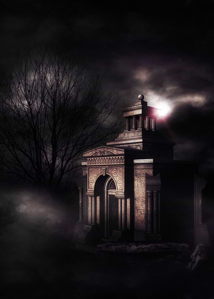 Crypt in the forest