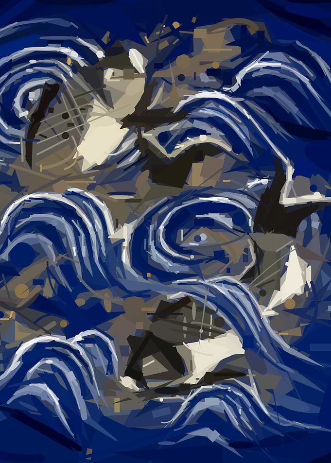 Japanese Abstract Fish