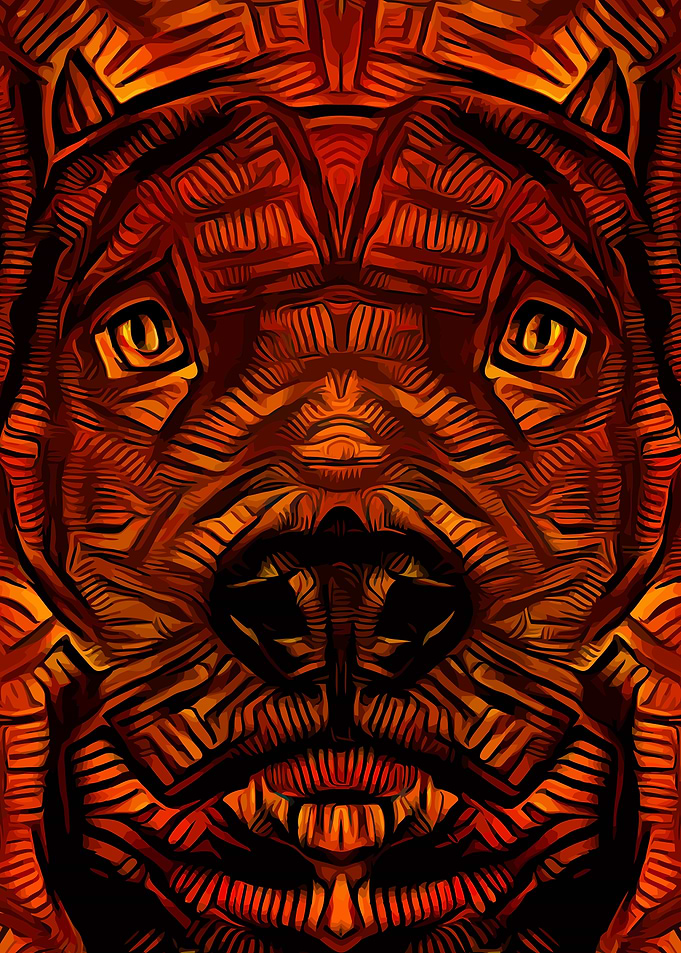 Pit bull Abstract