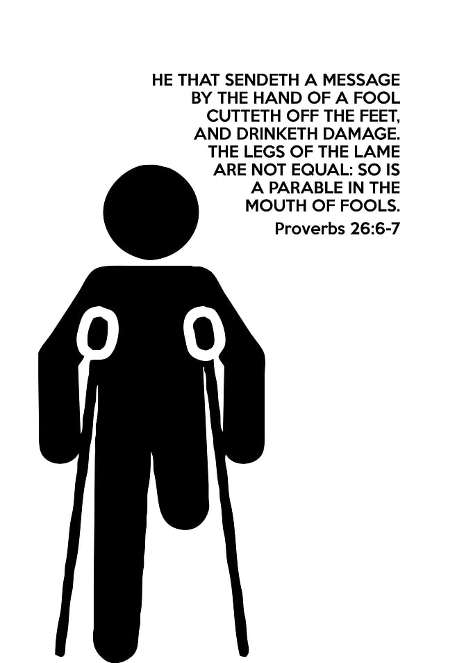 Proverbs 26 6 7