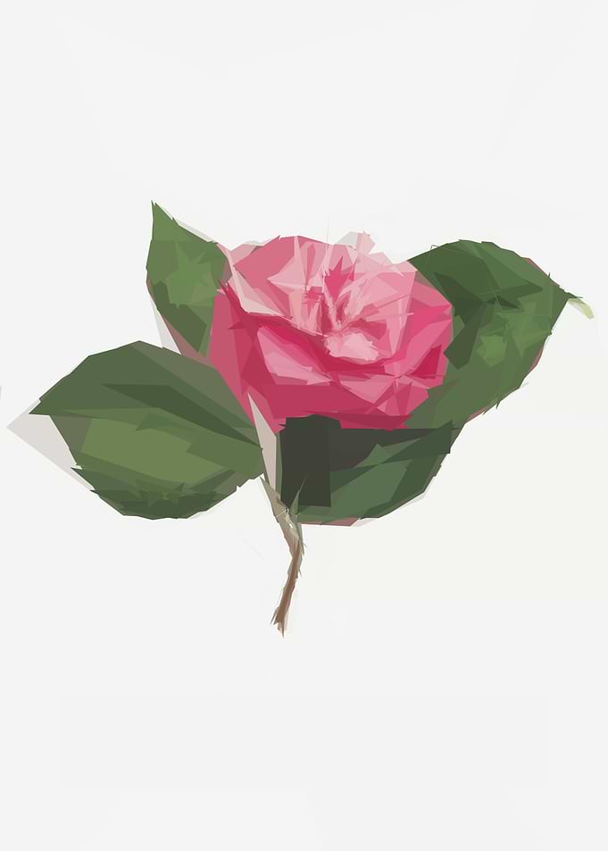 Japanese Abstract Flower