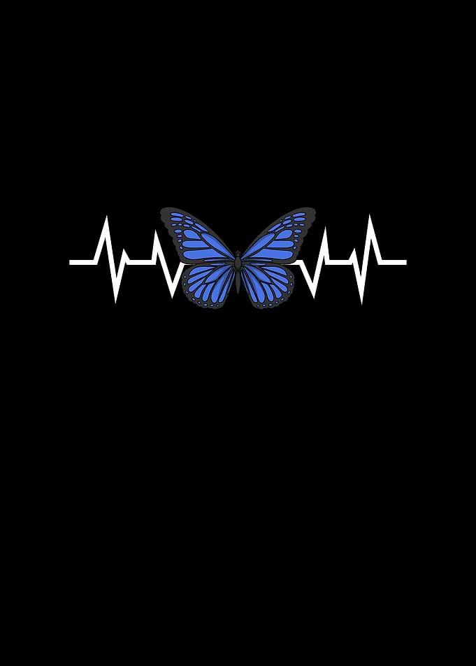 Blue Butterfly Heartbeat