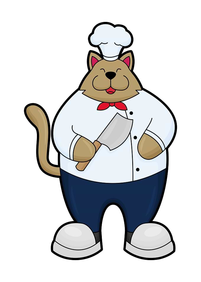 Cat Chef Kitchenknife