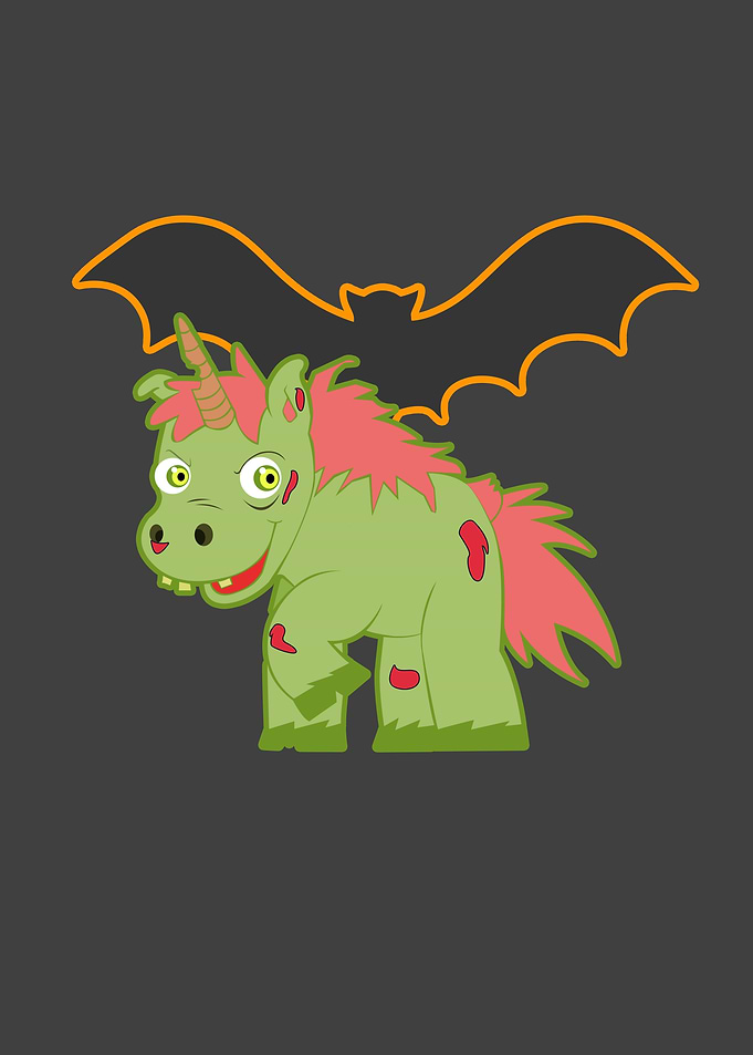 Sweet scary unicorn