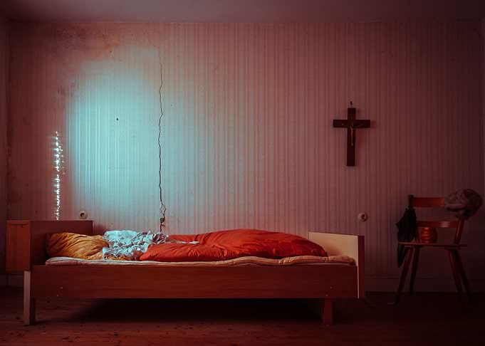 The red bedroom