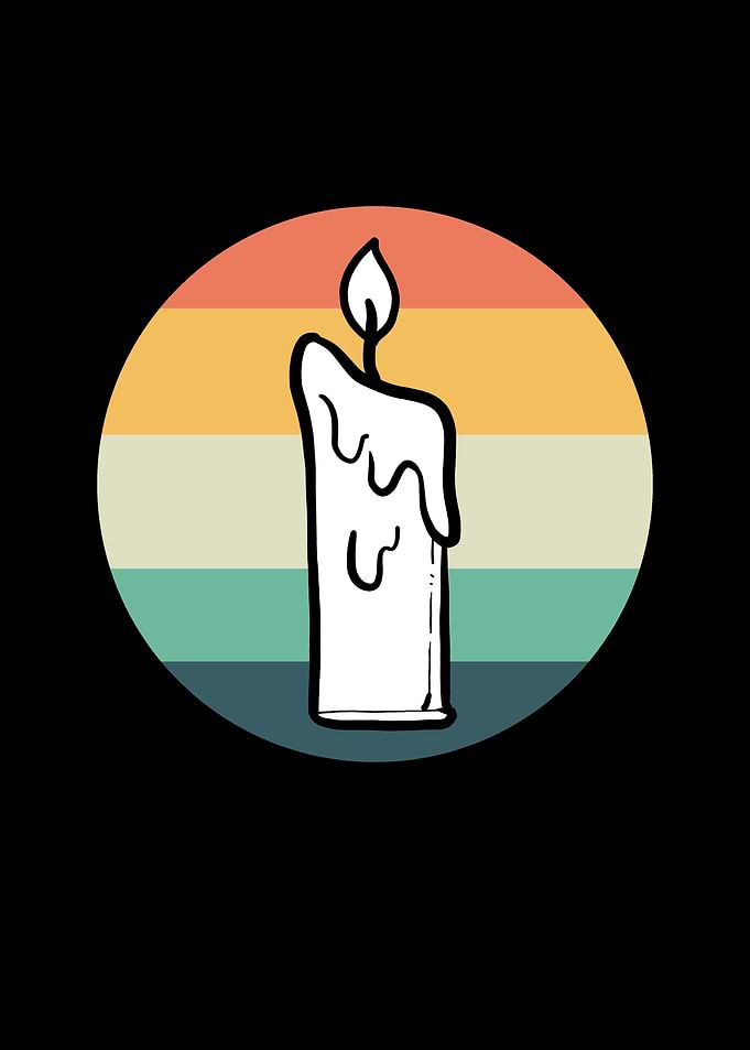Retro Vintage Candle