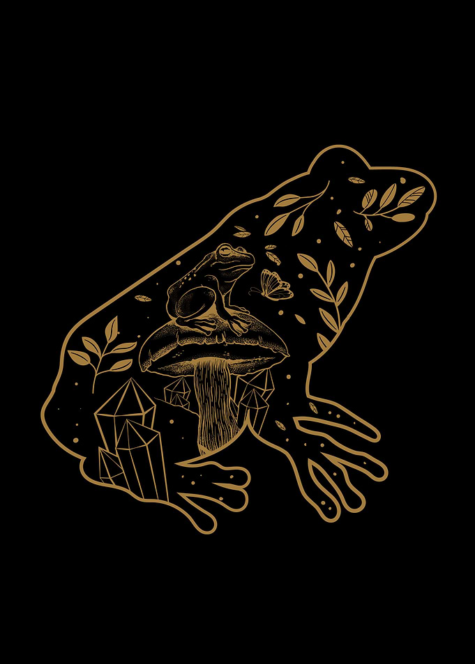 Cottagecore Aesthetic Frog