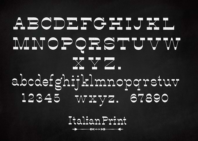 ITALIAN FONT CHALK