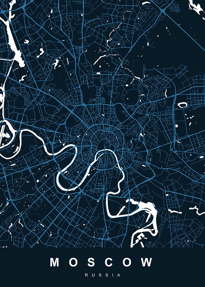 MOSCOW City Map Russia