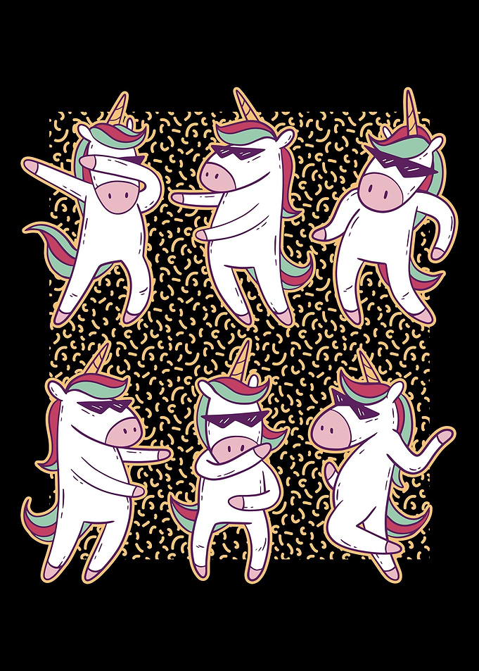 unicorn dancing