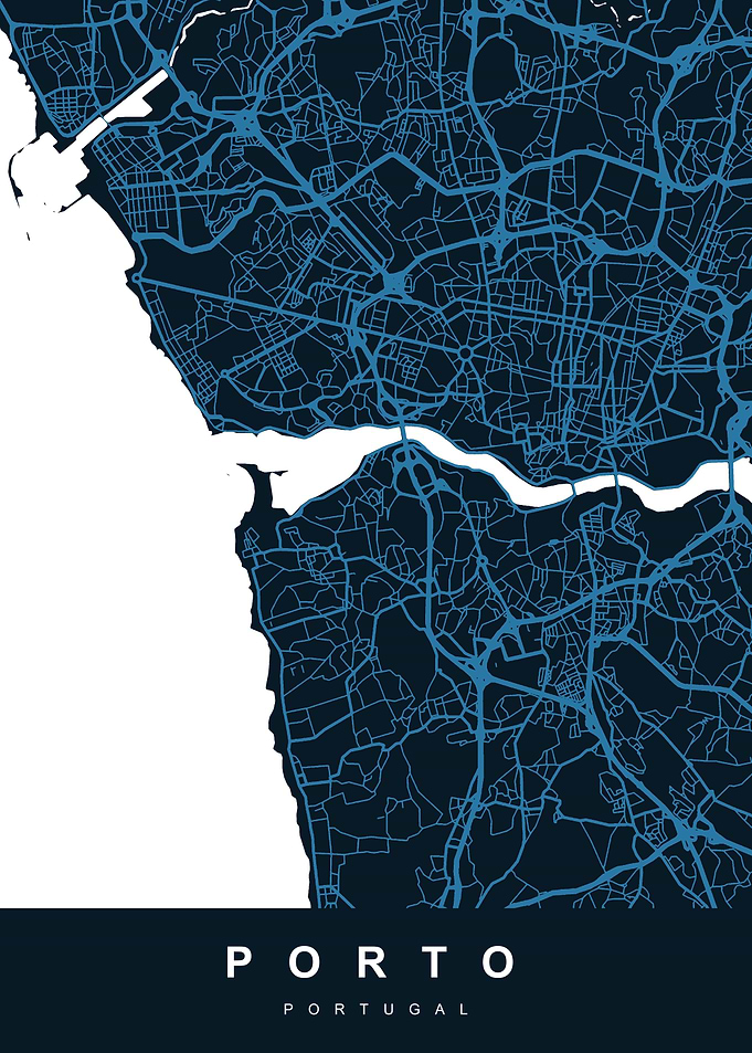 PORTO City Map Portugal