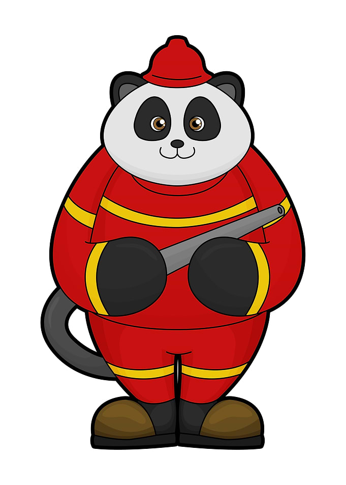 Panda Firefighter Hose