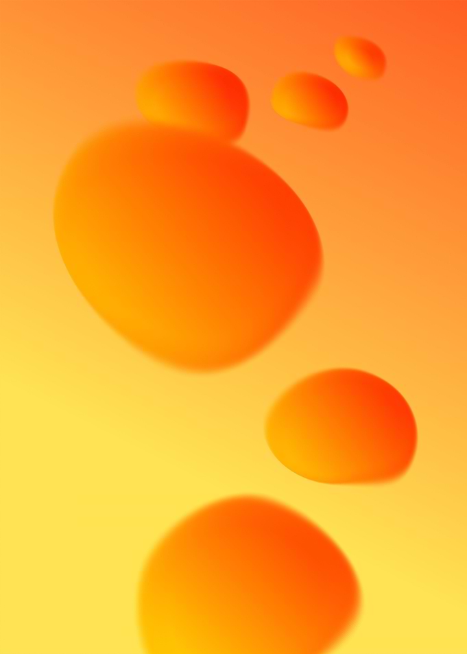 Lava Lamp Vibes in Orange