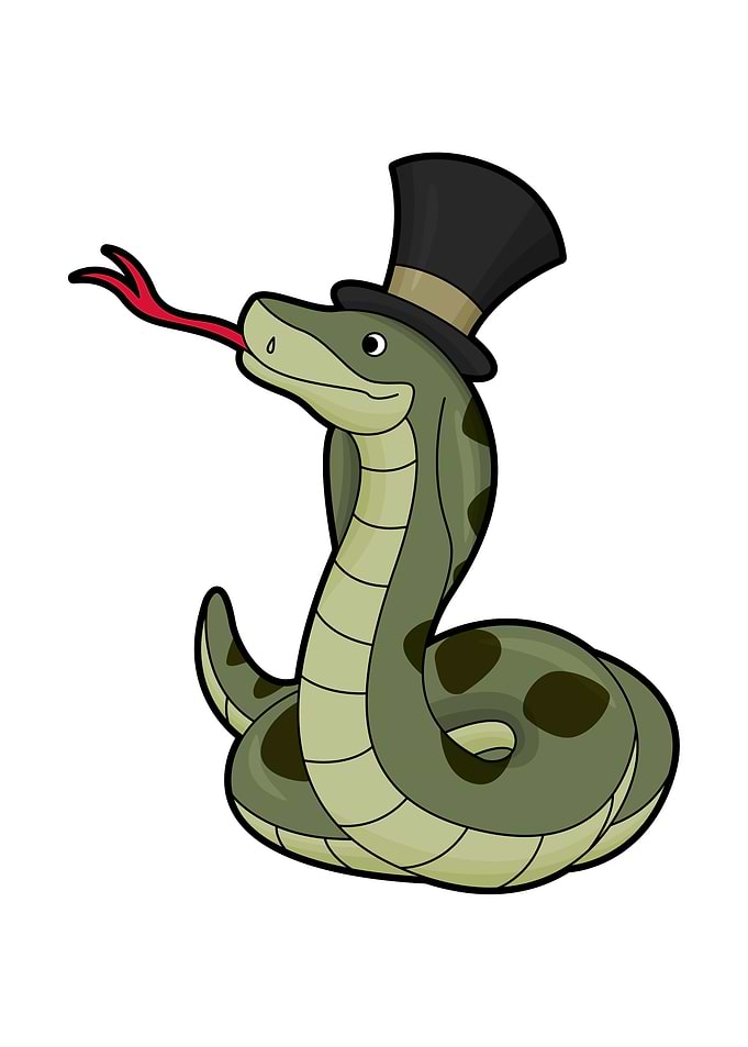 Snake Gentleman Hat