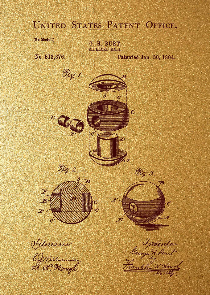 50 Billiard Ball Patent 1