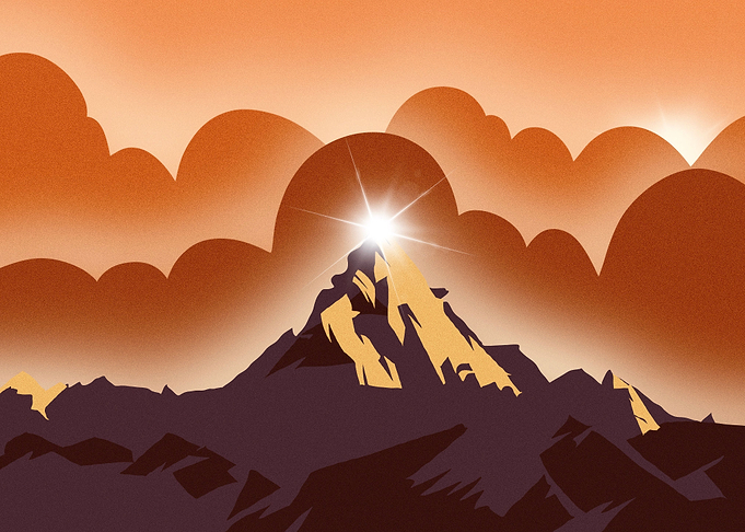 Dusk Mountains
