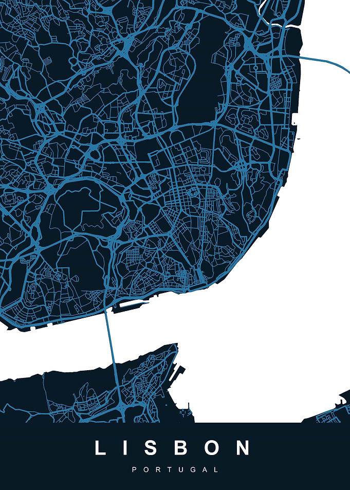 LISBON City Map Portugal