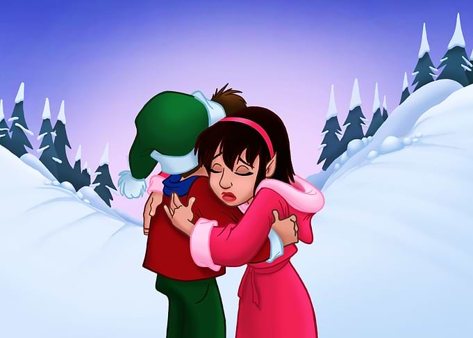 Angie Hugging Zach Goodbye