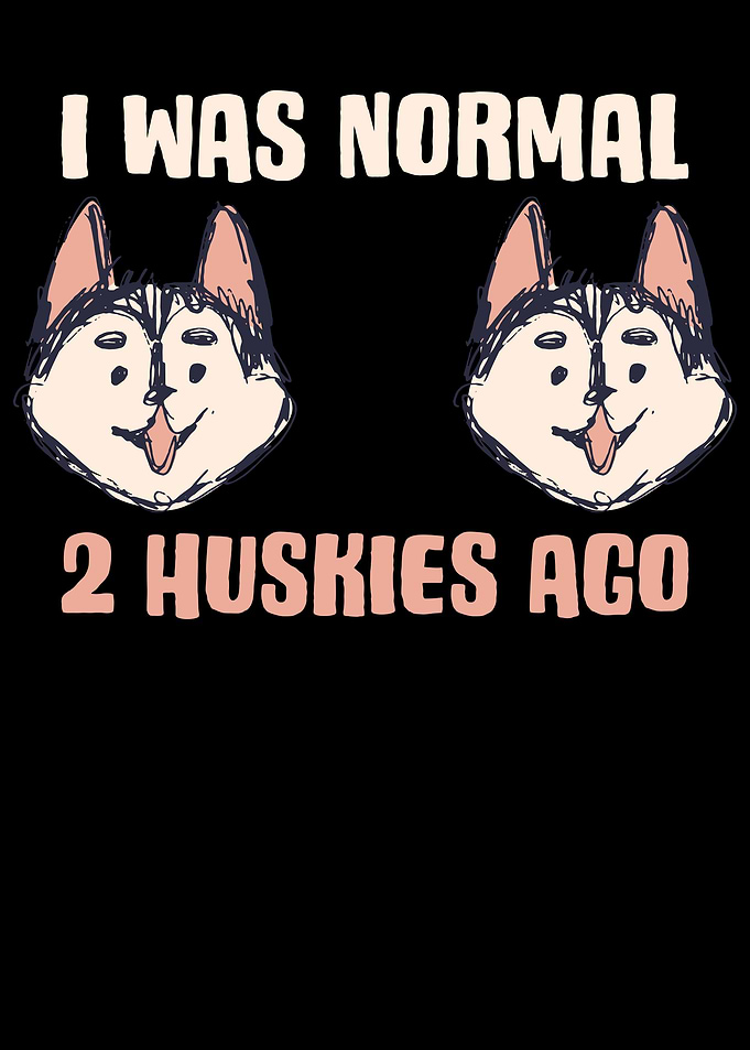 2 Siberian Huskies Ago