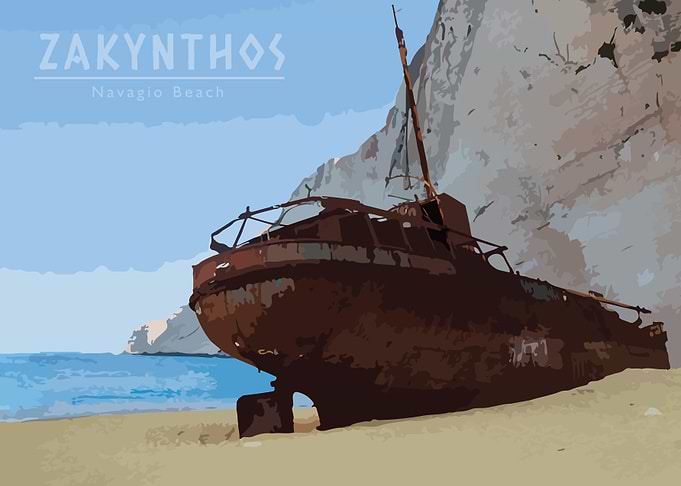 Zakynthos Navagio Beach