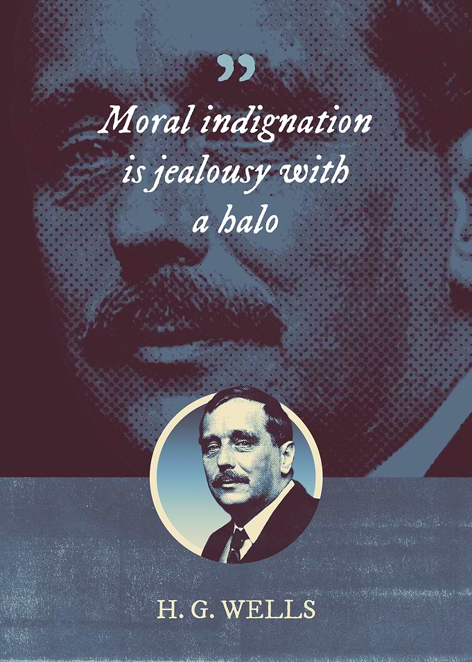 Moral indignation is