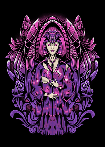 Geisha pink ornament