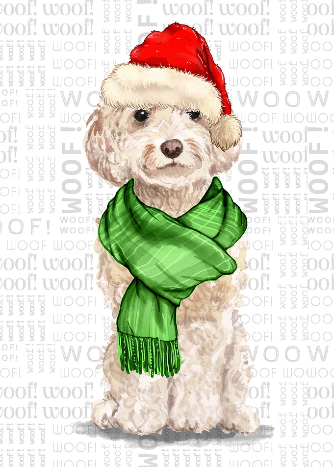 Champagne Cockapoo Holiday