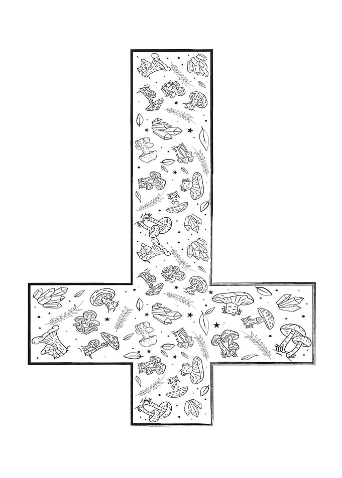 Cottagecore Inverted Cross
