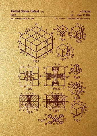 9 Rubiks Cube Patent