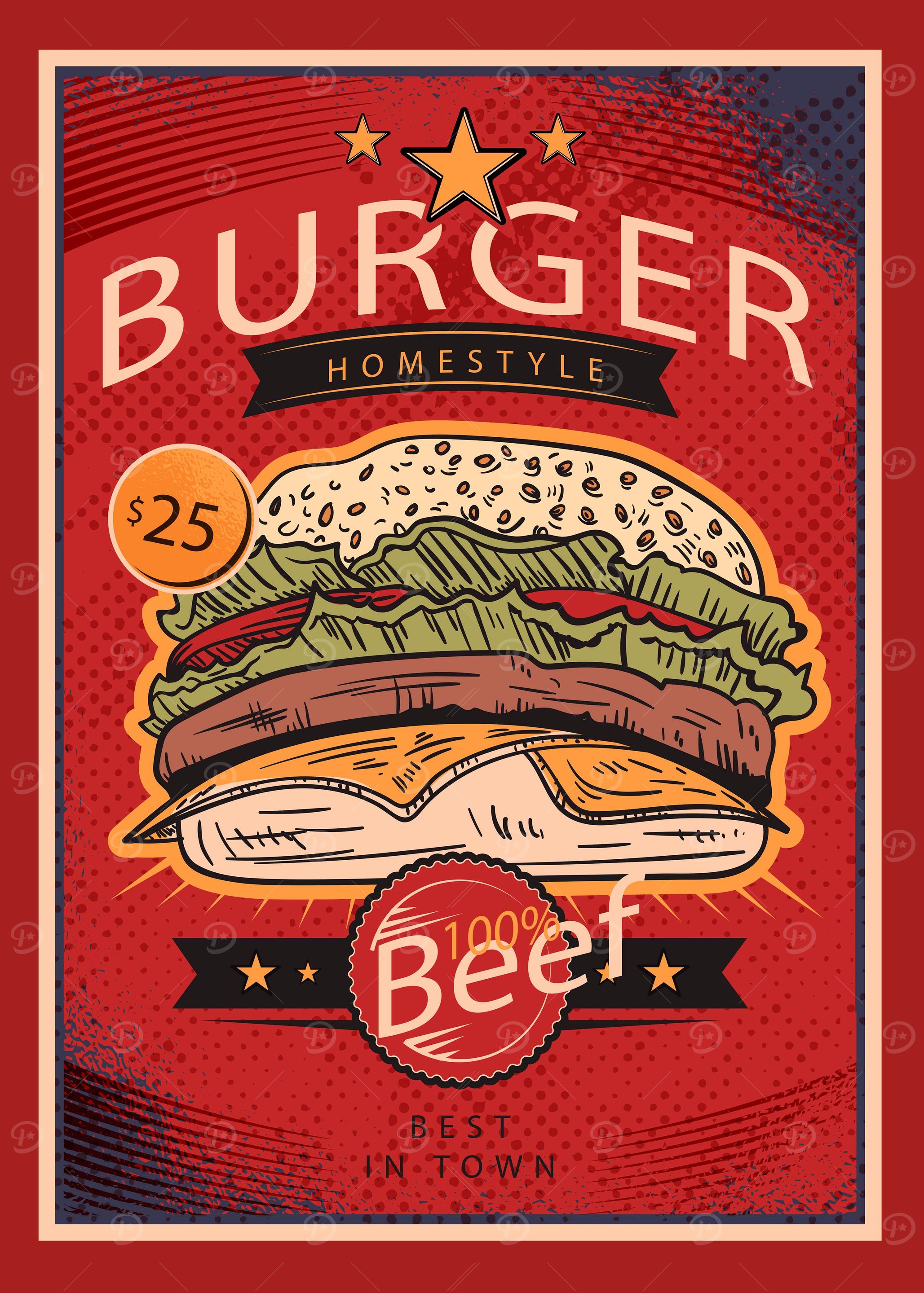 Resto burger homestyle