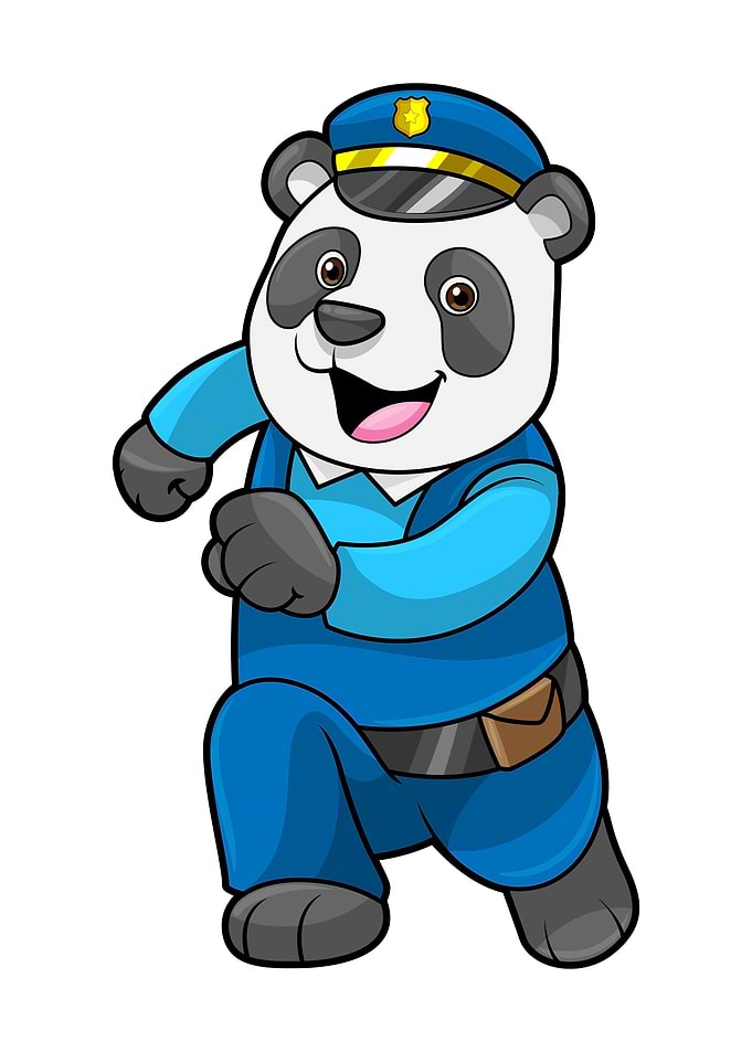 Panda Police Police hat