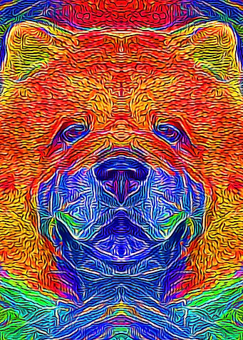 Chow Chow Color Mosaic
