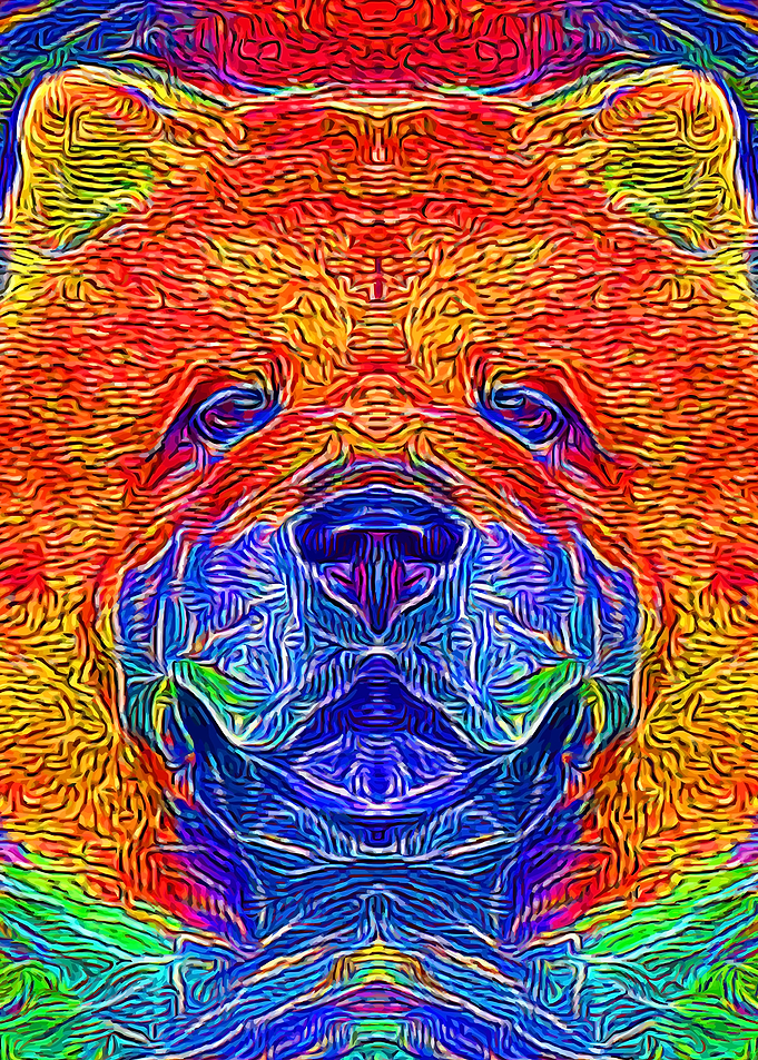 Chow Chow Color Mosaic