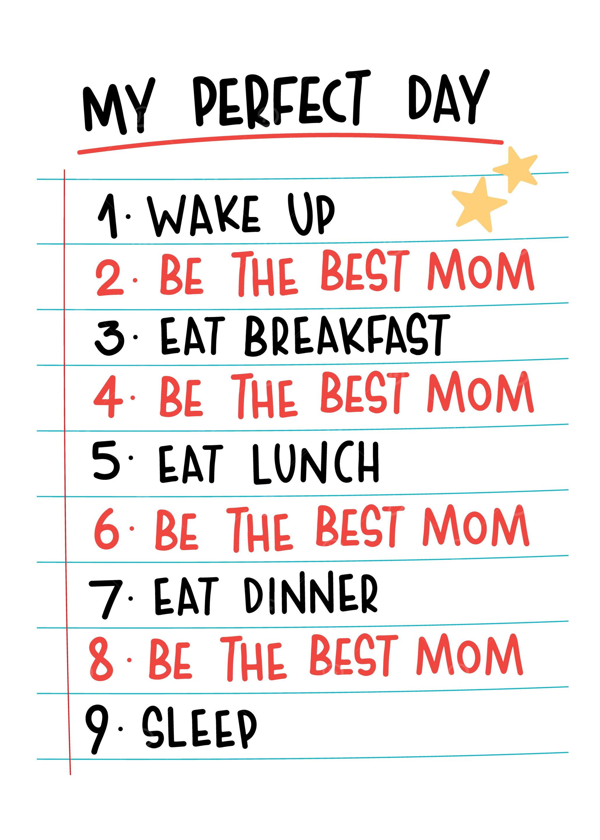 My perfect day