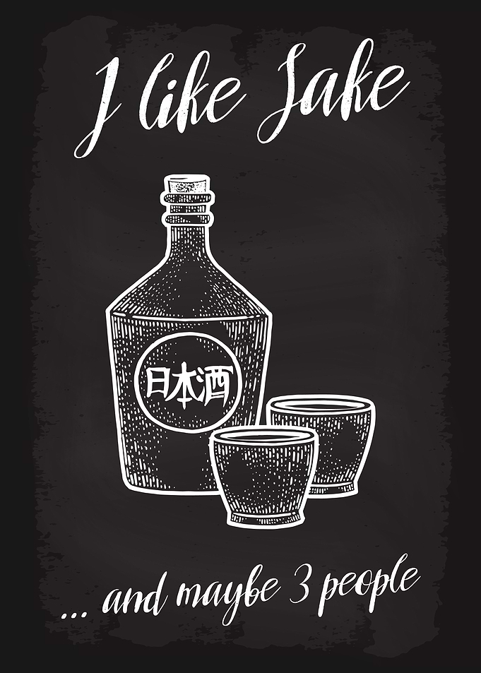 I like sake and 3 people