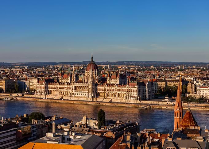Sunset In Budapest