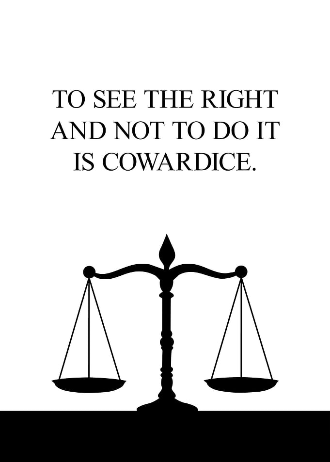 Cowardice Confucius