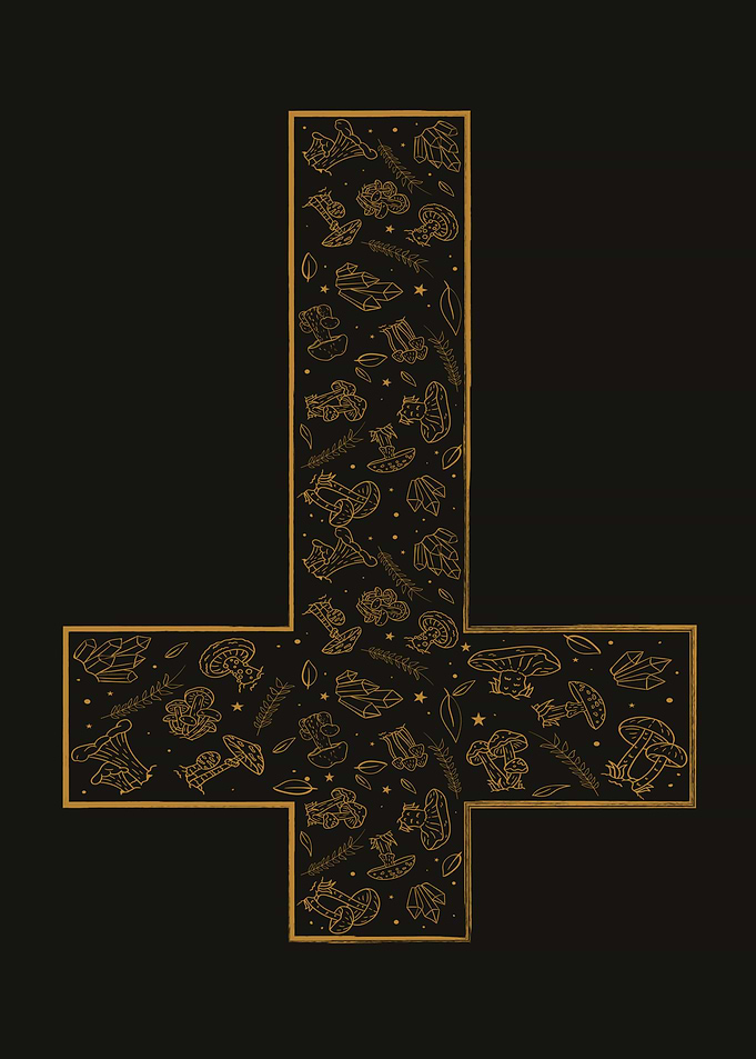Cottagecore Inverted Cross
