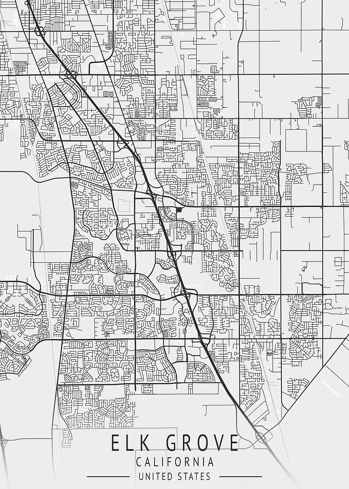 Elk Grove City Map USA