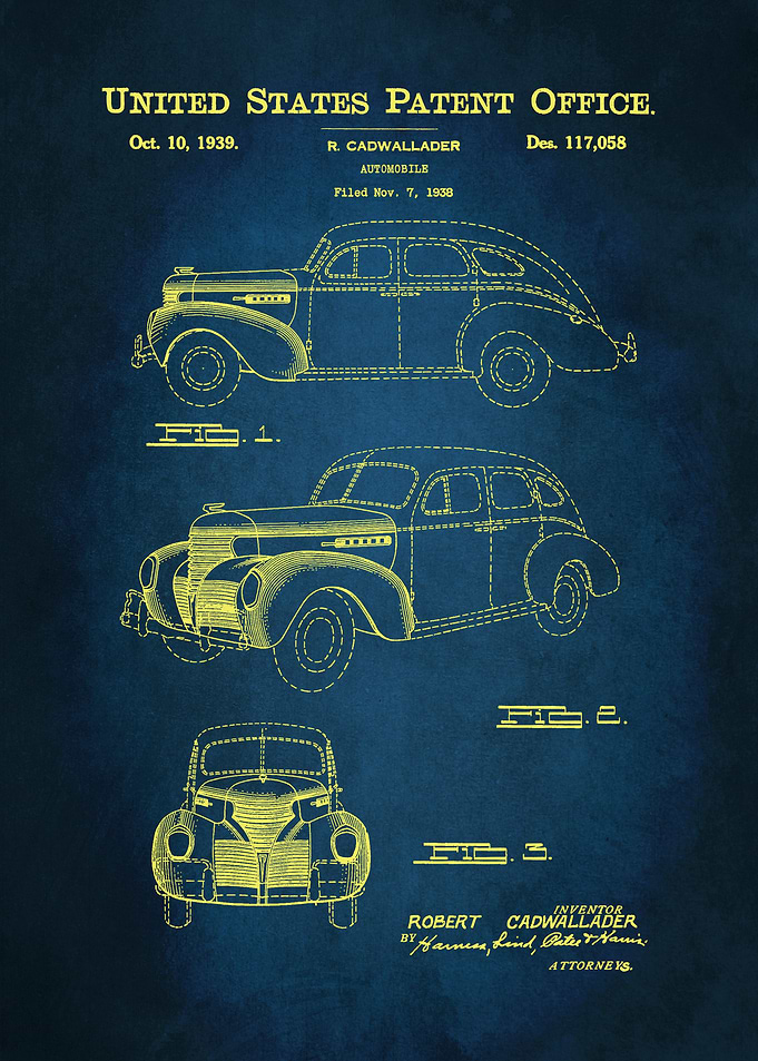 30 1939 Automobile Patent