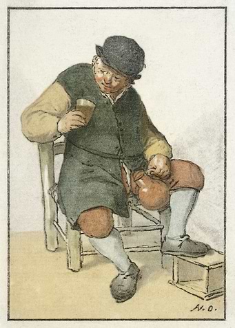 Old man drinking