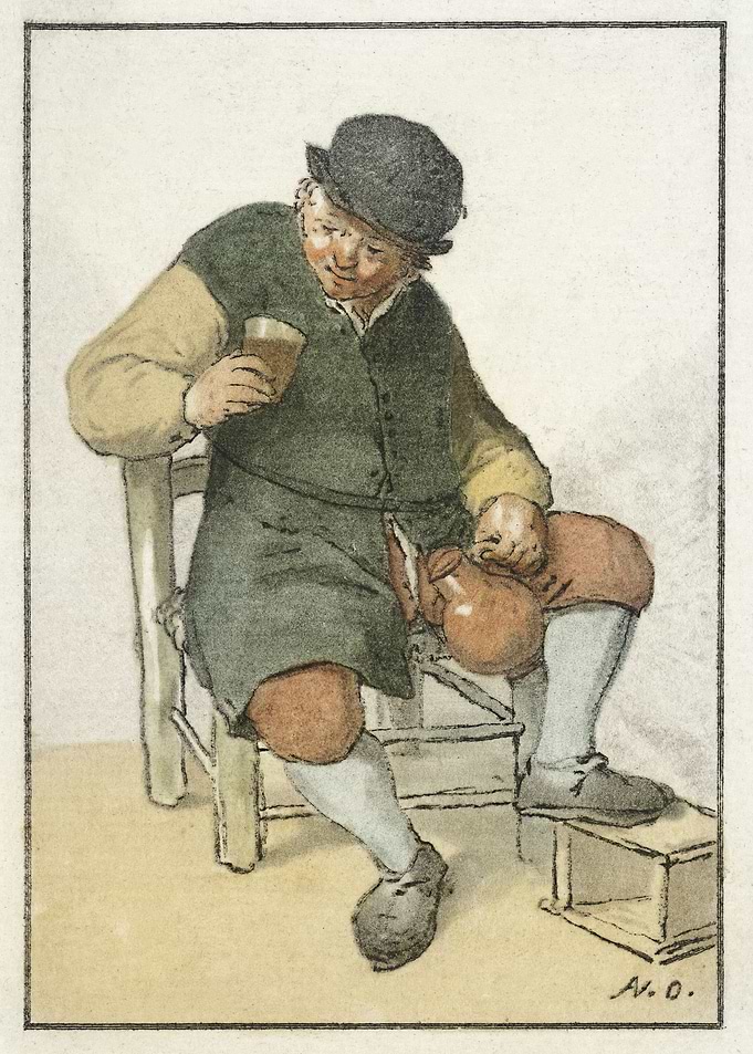 Old man drinking