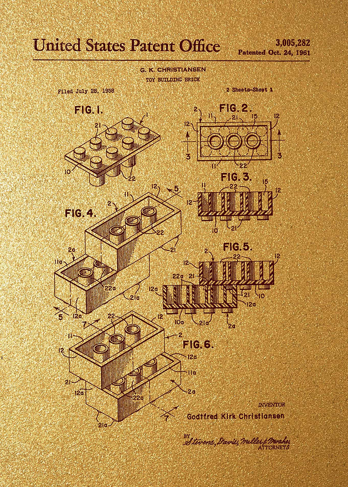 1 Lego Brick Patent