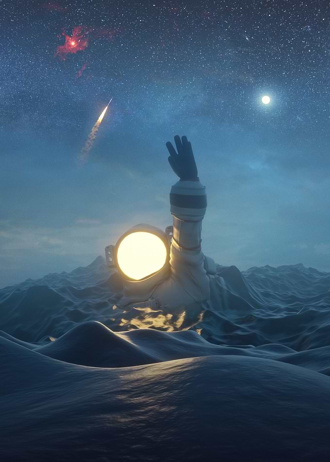 Astronaut In The Ocean II