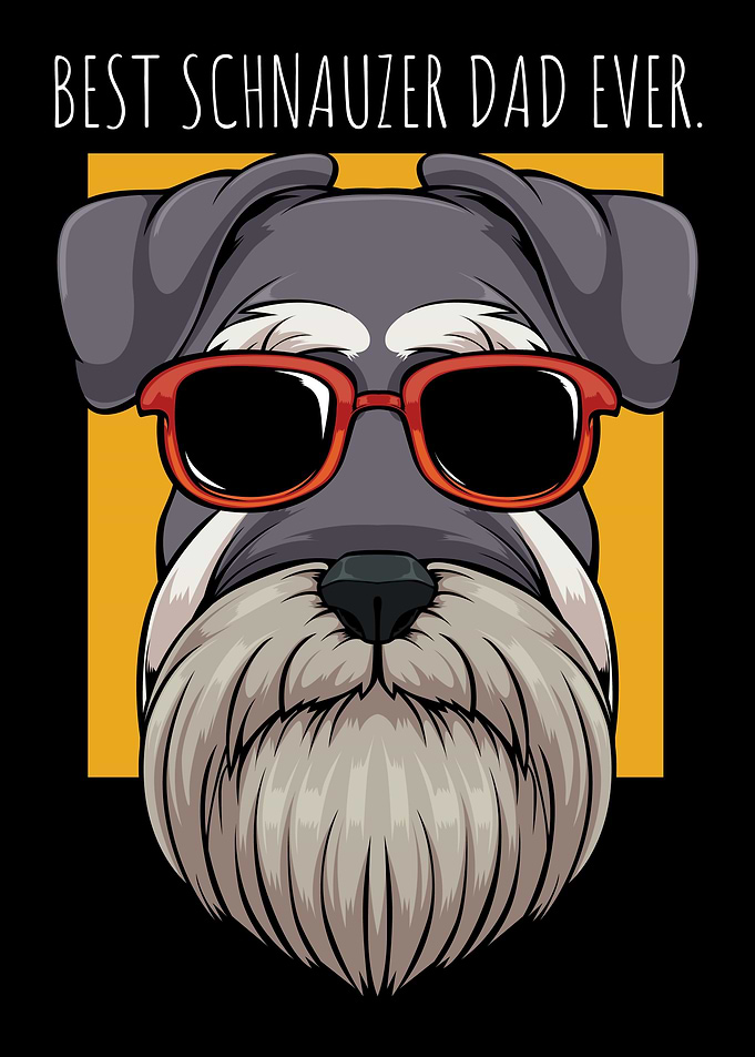 Dog Schnauzer Dad Papa