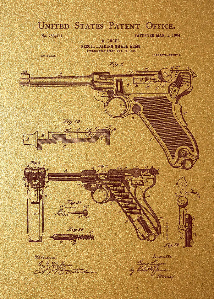 8 Luger Pistol Patent