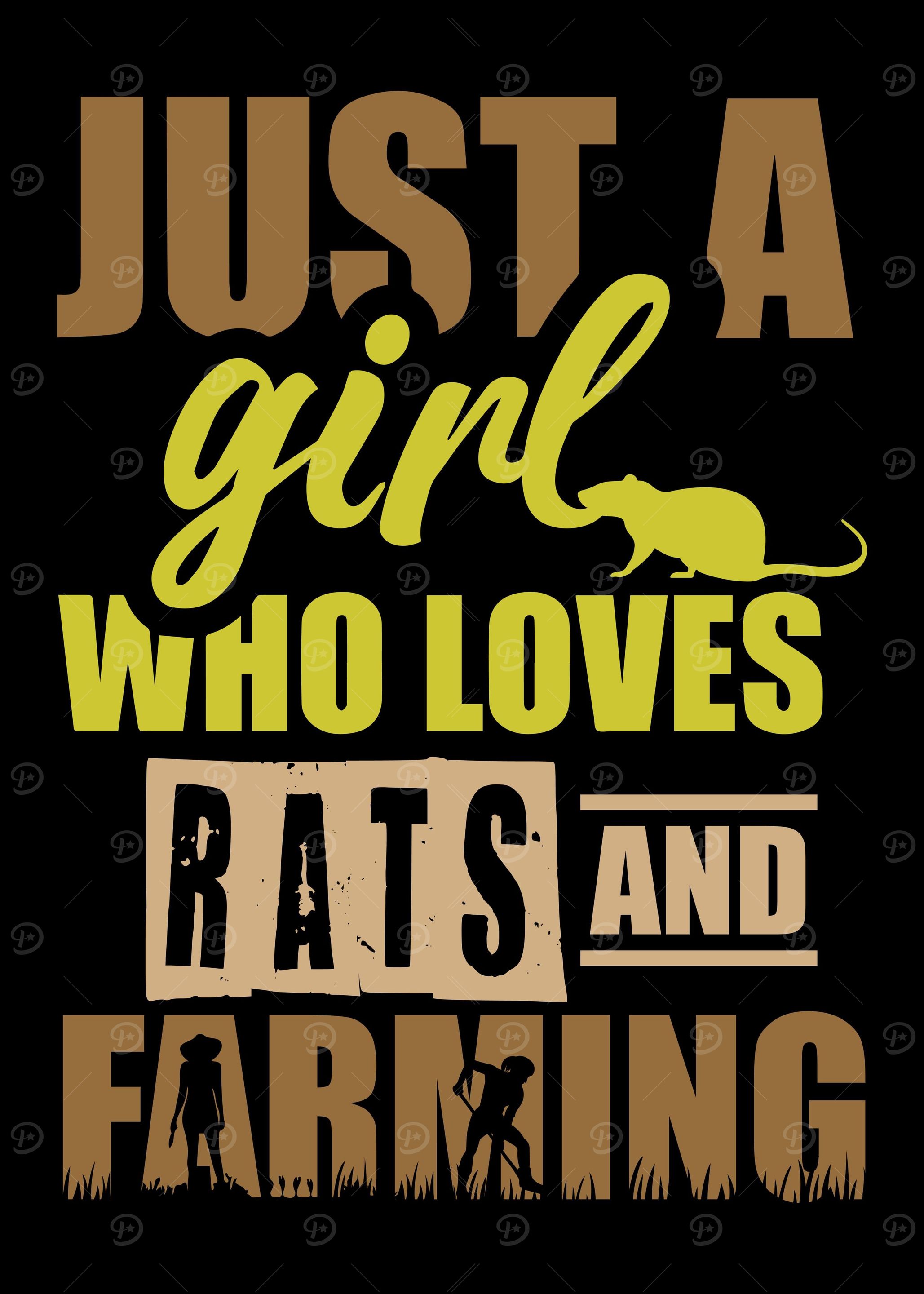 Rat Girl Farmer Farm