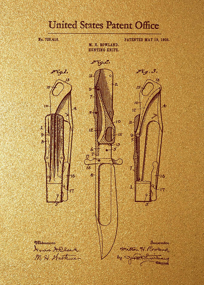 64 Hunting Knife Patent 1