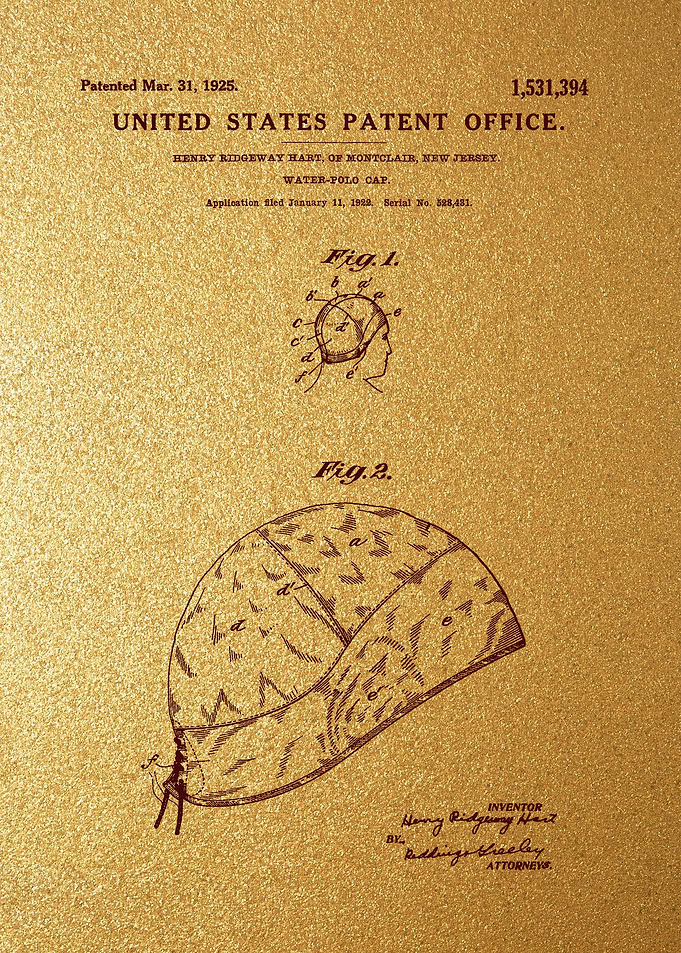 68 Water Polo Cap Patent